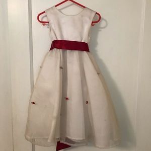 Bridal Shop Sample: Us Angels White & Wine size 3t